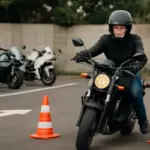 Parcheggio e manovre obbligatorie in esame moto: errori frequenti e come evitarli